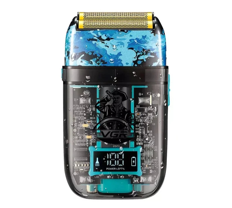 Transparent Electric Foil Shaver and Beard Trimmer V-352