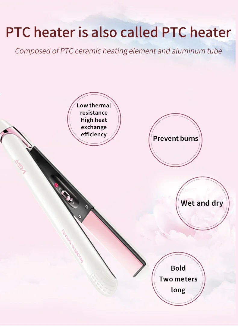 Dry and wet with curling stick,Roll straight with splint curler,Professional Hair Straightener hair styling tools curling iron