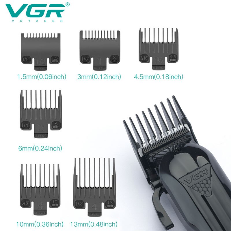 Professional Metal Black Electric Hair Clipper V-282