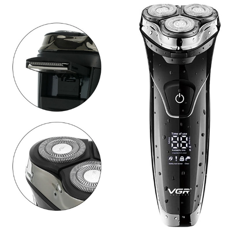 LCD Display Floating Head Electric Shaver V-318