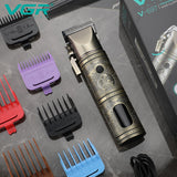 Full Metal Gold Hair Clipper with LED Display V-697