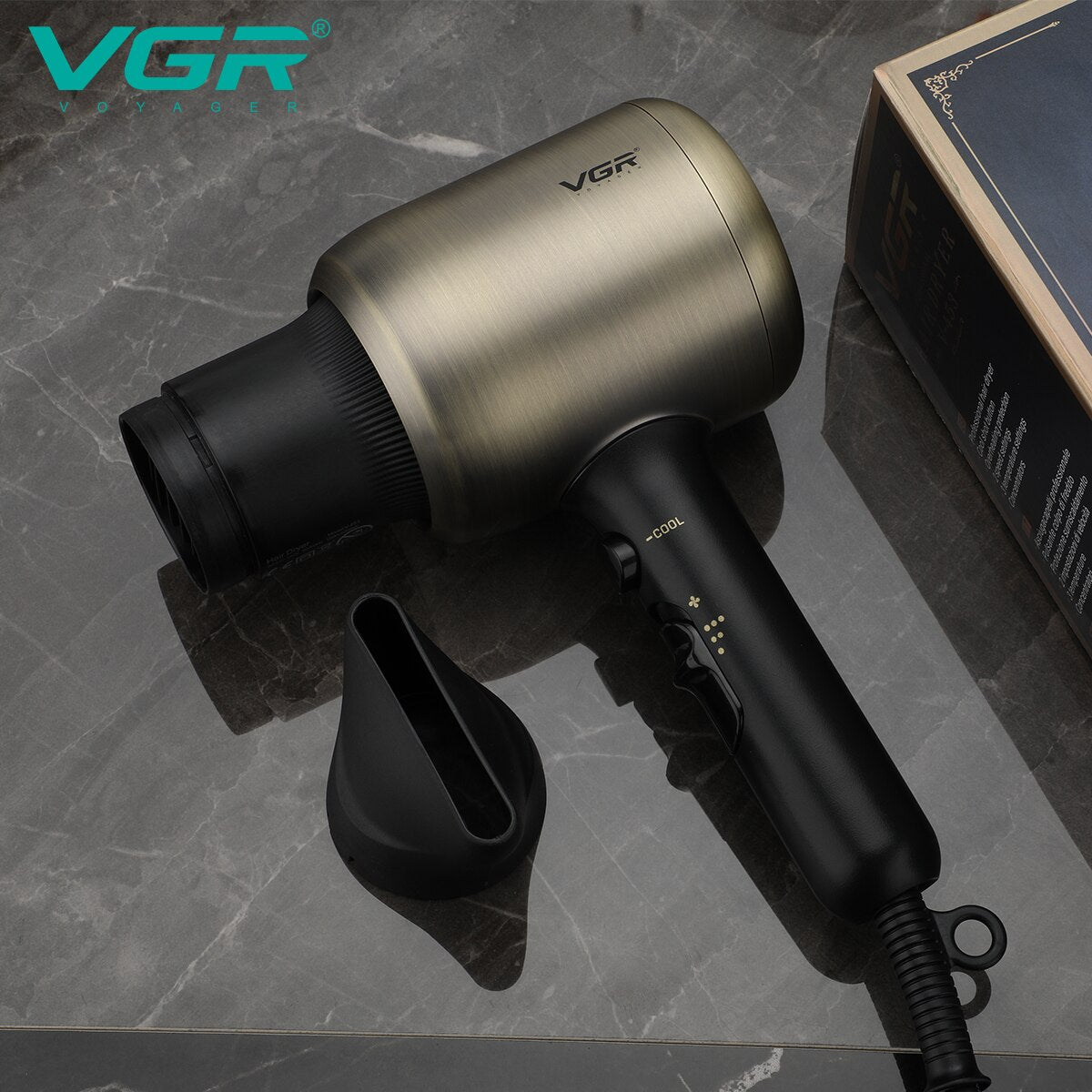 Gold Professional Hair Dryer V-453