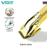 Professional Metal Gold Hair Clipper V-662