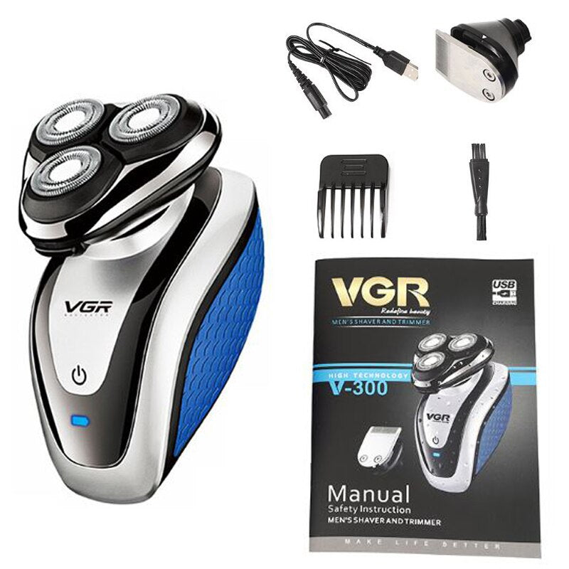 2 in 1 Electric Shaver and Beard Trimmer V-300