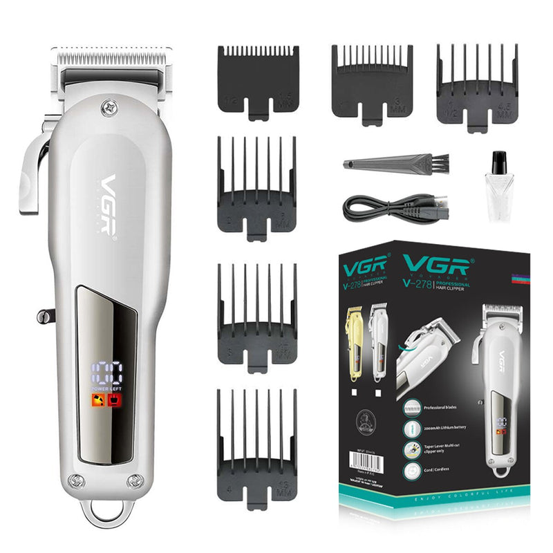 Metal Hair Clipper with LED Display V-278