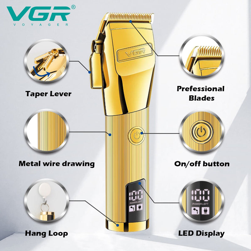 Professional Metal Hair Clipper V-681