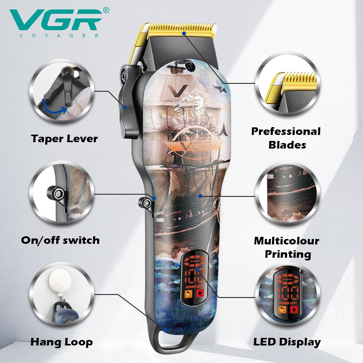 Professional Sailor Hair Clipper V-689