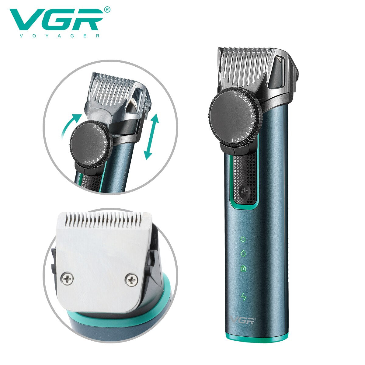 Waterproof Travel Lock Hair Trimmer V-973