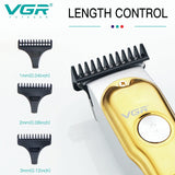 Portable Gold Hair trimmer with LED Display V-290