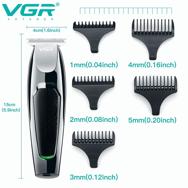 Professional Matte Black Hair Trimmer V-030