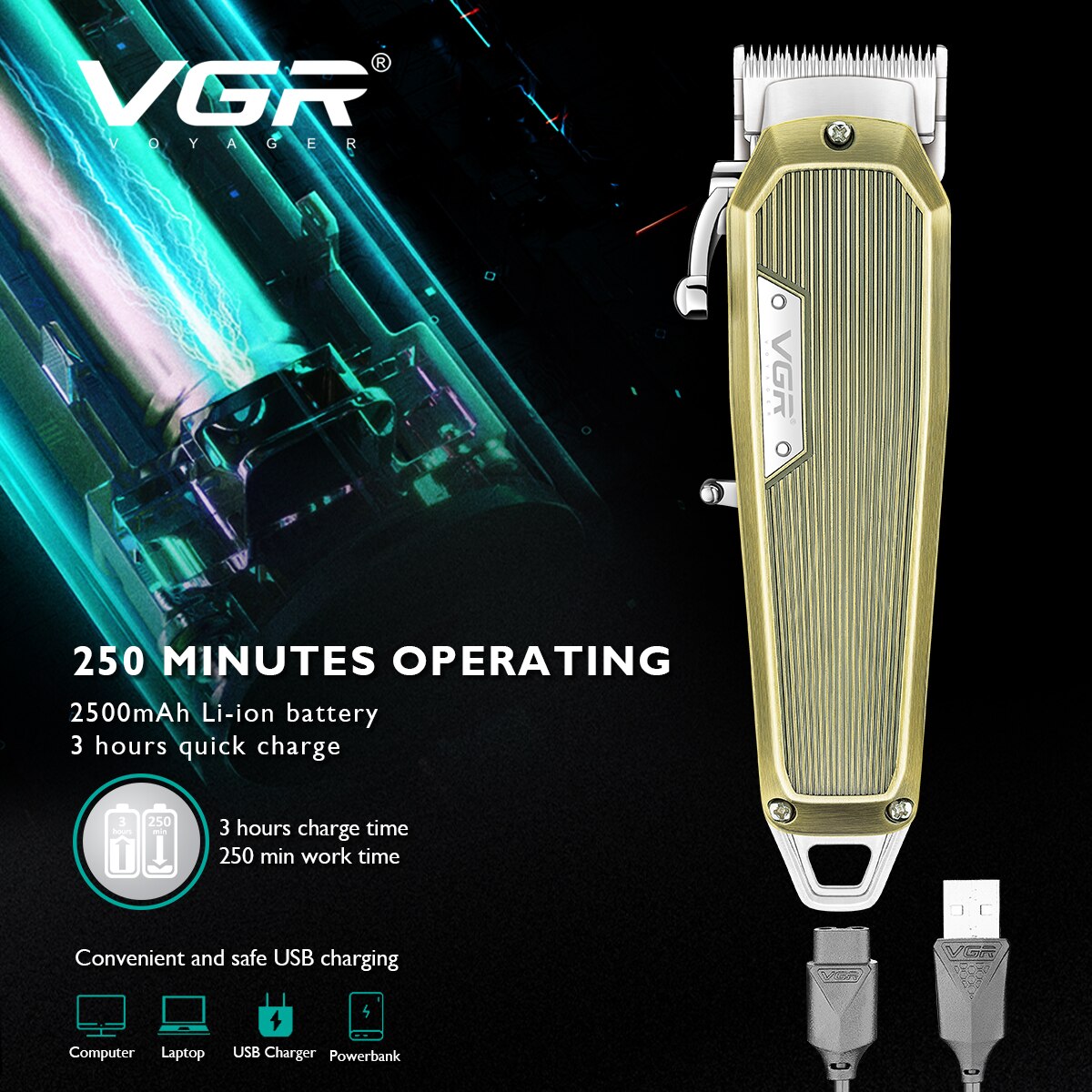 Metal Hair Clipper V-667