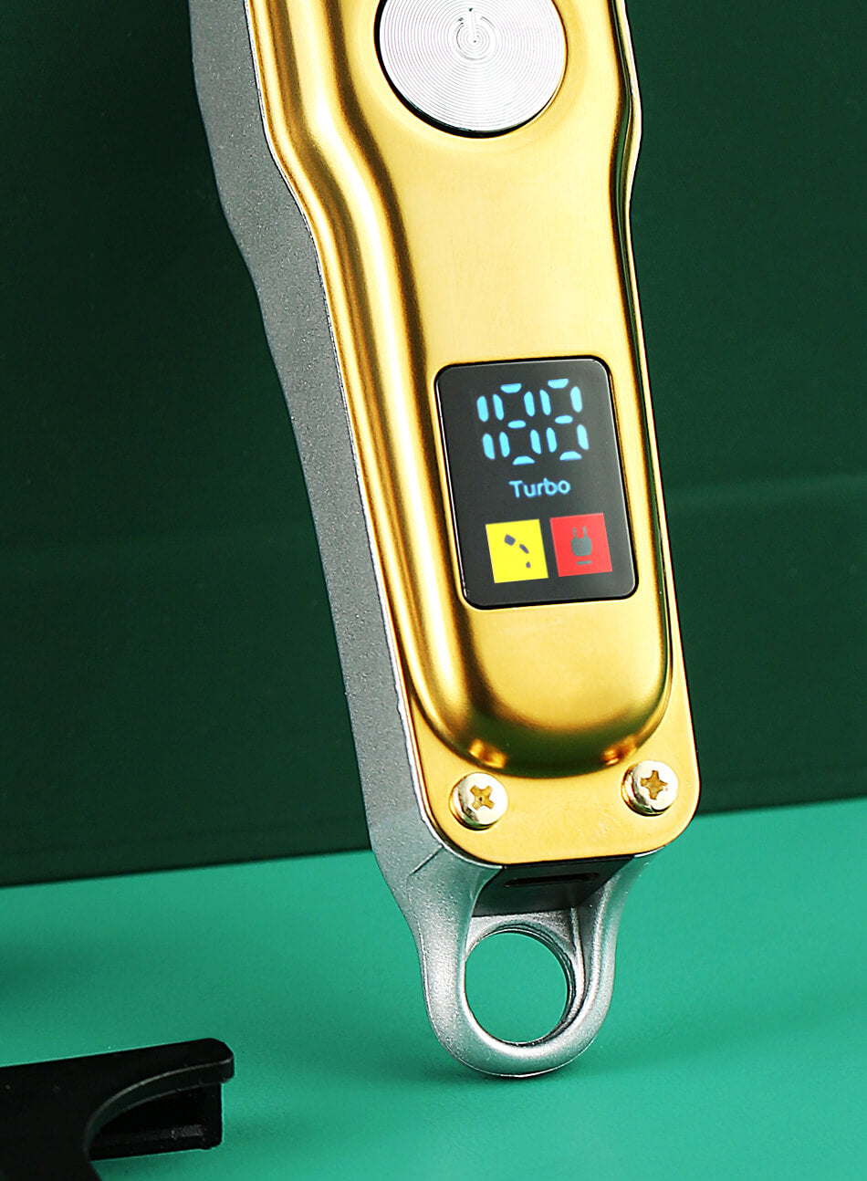 Portable Gold Hair trimmer with LED Display V-290