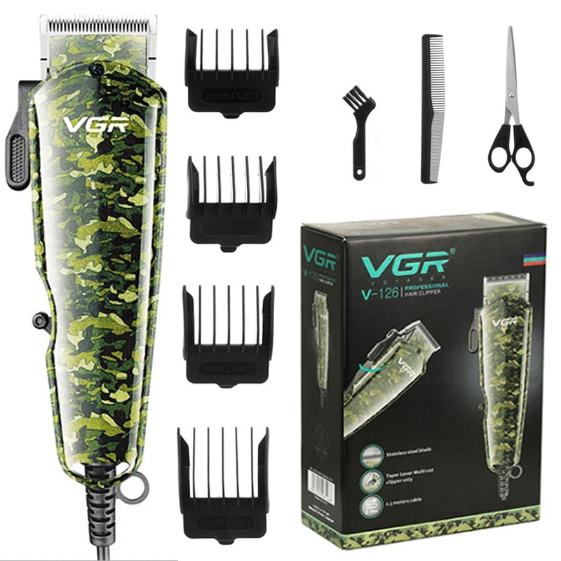 Camouflage Professional Corded Hair Clipper V-126