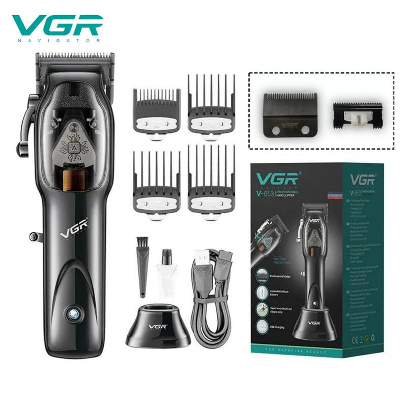 Magnetic Motor Cordless Hair Clipper V-653