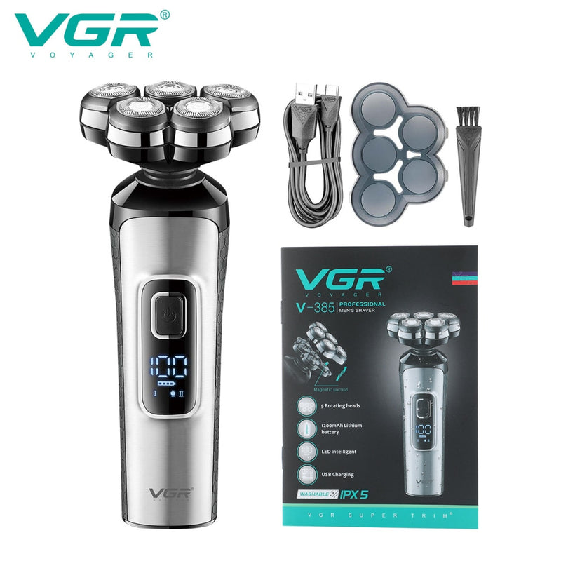 5D Rotary IPX5 Waterproof Electric Shaver V-385