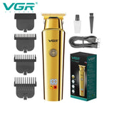 Professional Metal Shiny Gold Hair Trimmer V-947