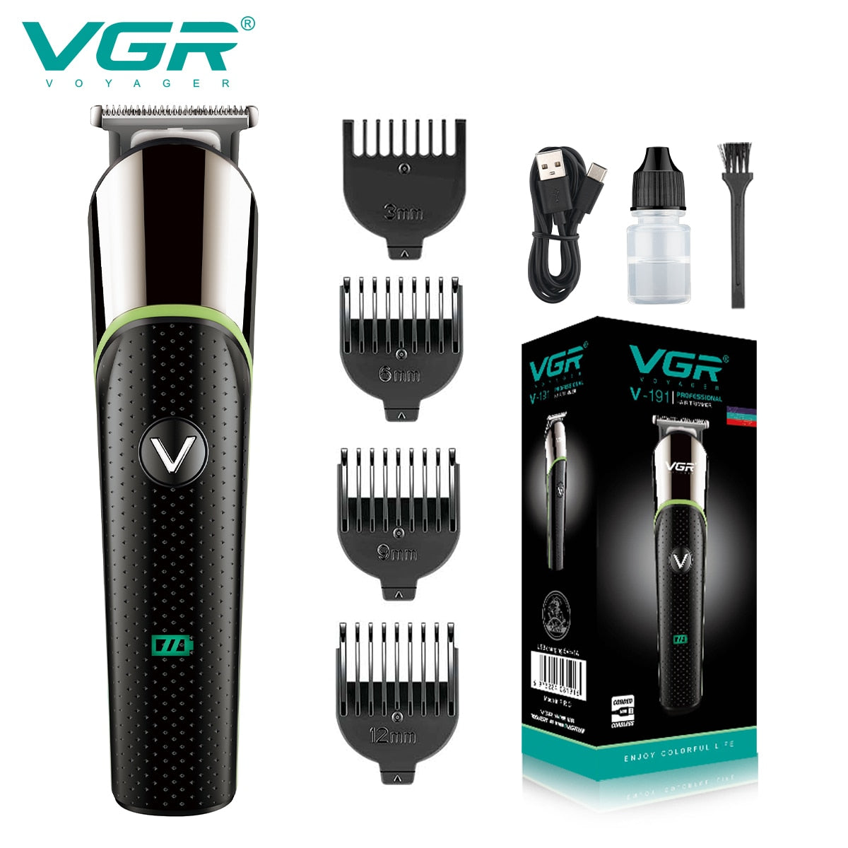 Professional Ergonomic Hair Trimmer V-191