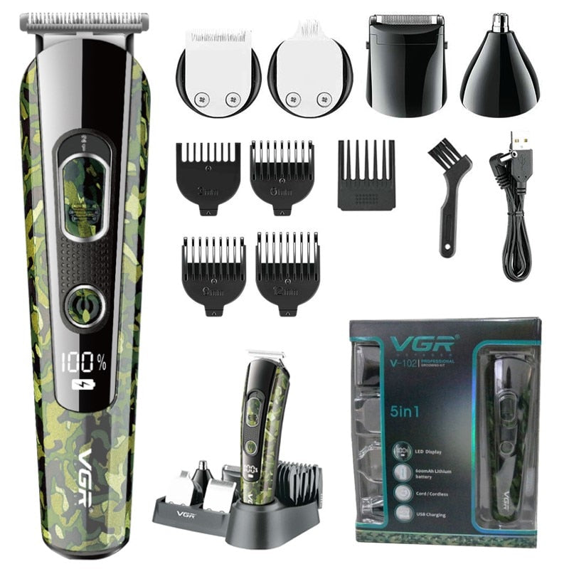 5 in 1 Professional Camouflage Grooming Kit V-102