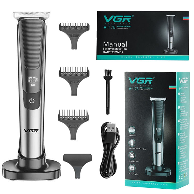 Professional Silver Hair Trimmer V-178